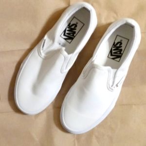 White Vans 5.0 Men Size/ 6.5 Women Size